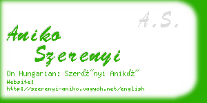 aniko szerenyi business card